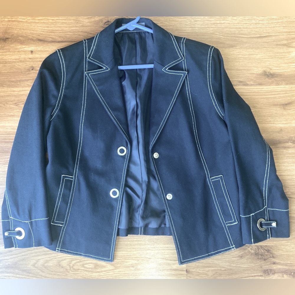 Vtg. Liz Claiborne Navy Jacket/ Blazer Size M